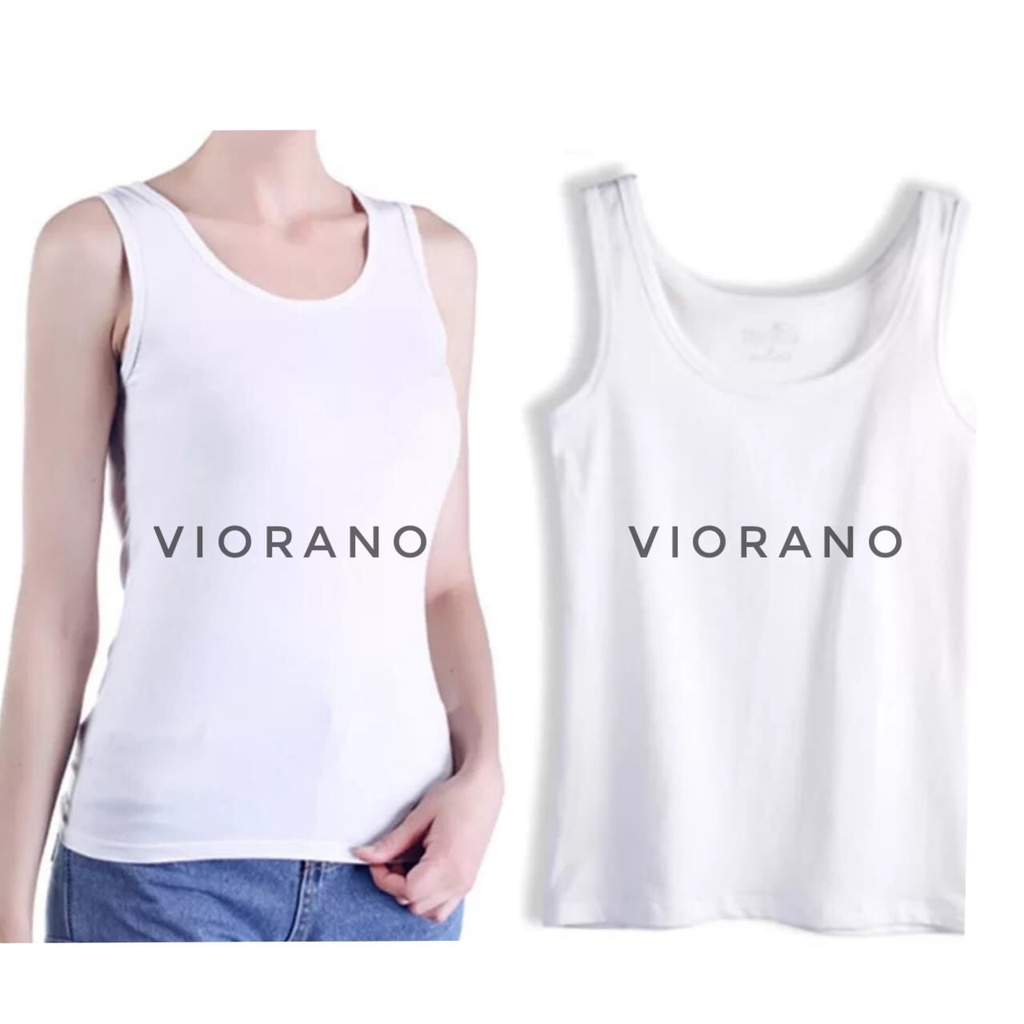 Premium Kaos Singlet Wanita Remaja Putih Dalaman Anak Sekolah SMP SMA Pelajar Bahan Super Adem Sejuk