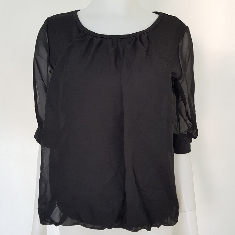 Black Blouse Korean Fashion 141451