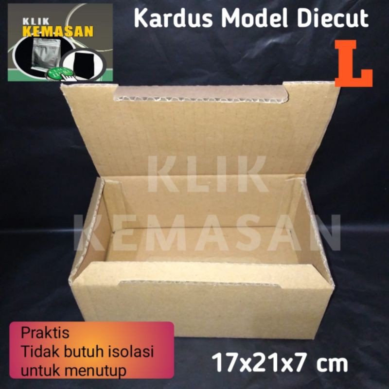 

KARDUS L COKLAT 17x21x7cm BOX DUS KARTON BOX KOTAK HP AKSESORIS