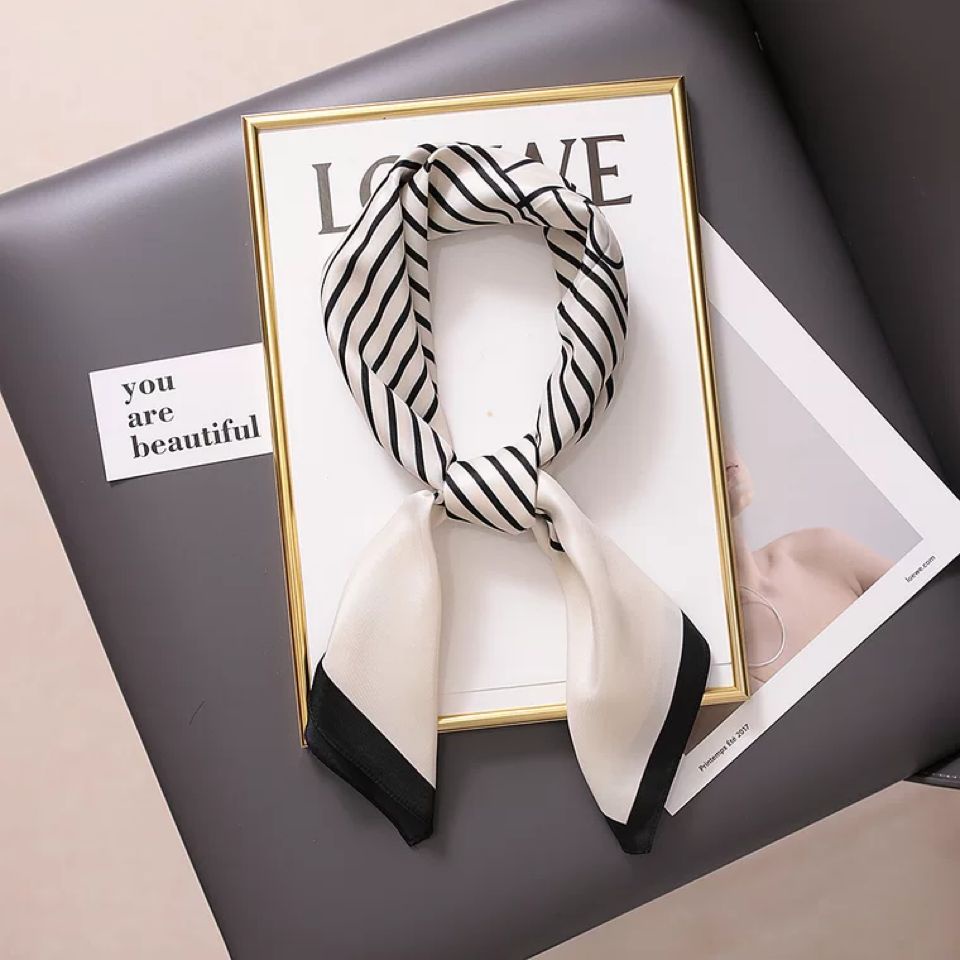Super66 Scarf Syall Outer Leher Headband 70x70cm-3