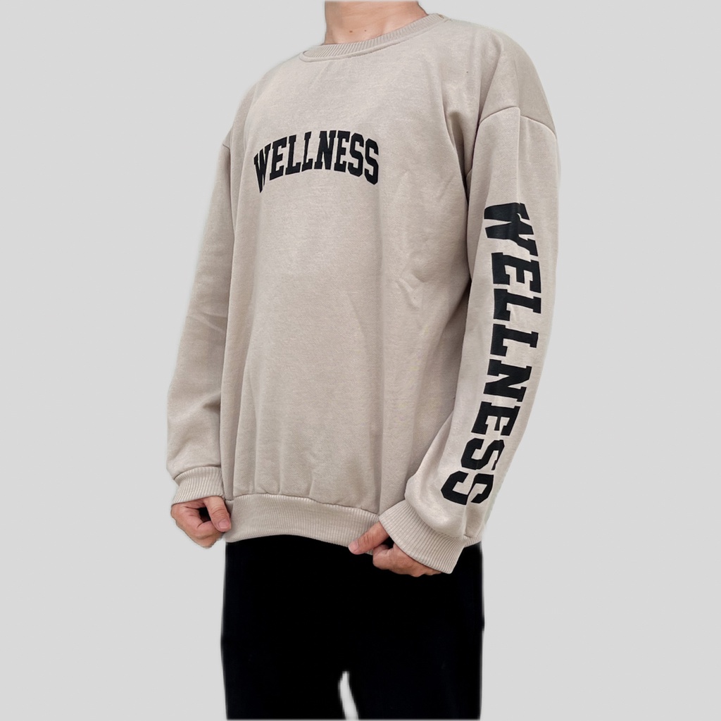 WELLNESS SWEATER OVERSIZE PRIA SWITER CREWNECK WANITA