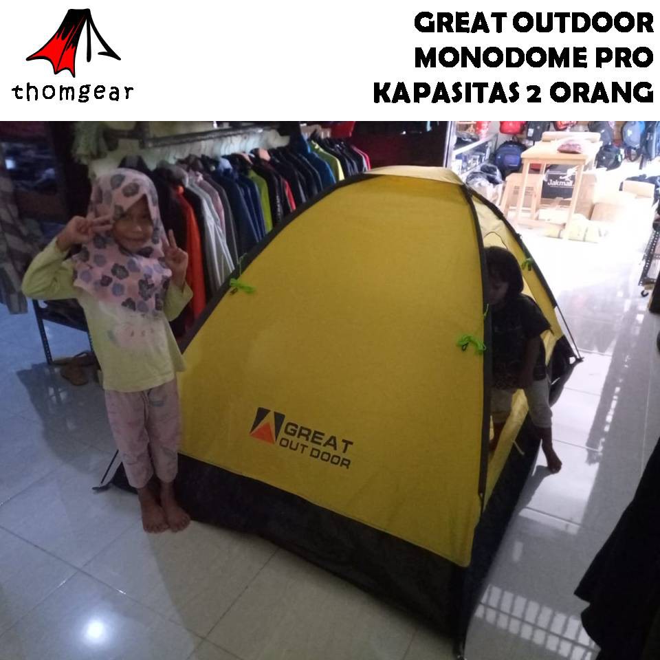 Tenda Camping Dome 2 Orang Great Outdoor Monodome Pro Pu 1000mm Thomgear Probolinggo