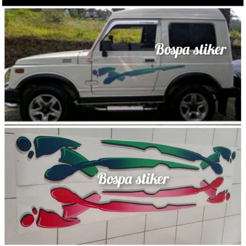 stiker mobil JEEP KATANA 2002