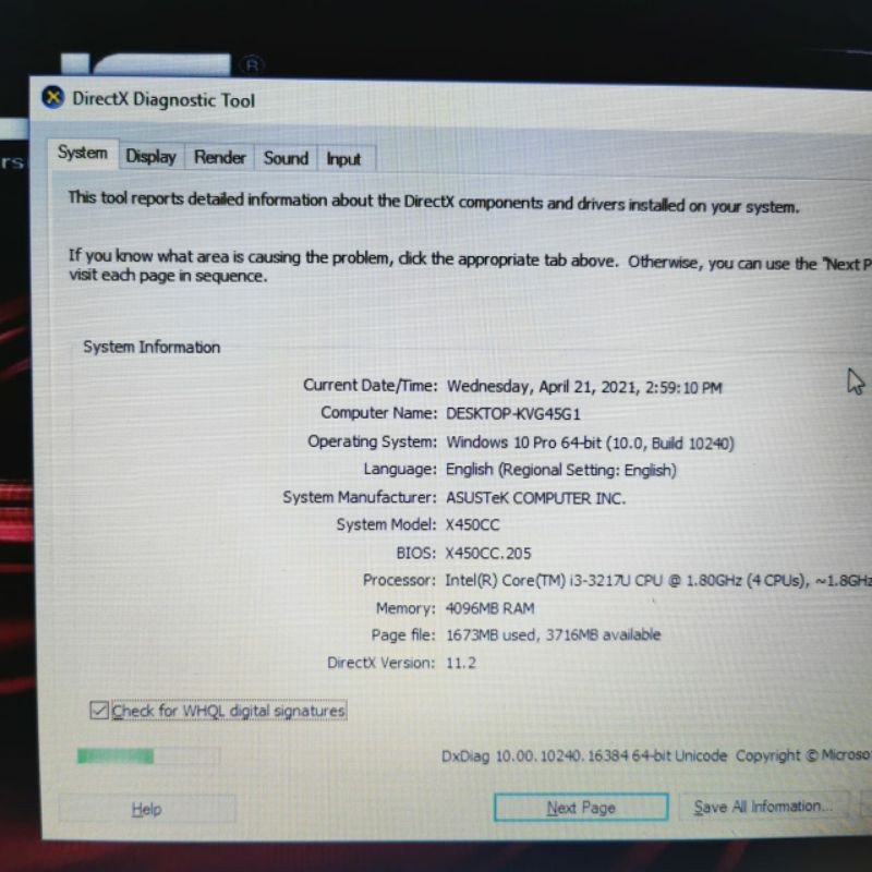 Laptop second Asus X450CC Cor i3-3217 dualvga nvdia geforce GT 720M dedicated 2gb Ram 4gb windows 10-6