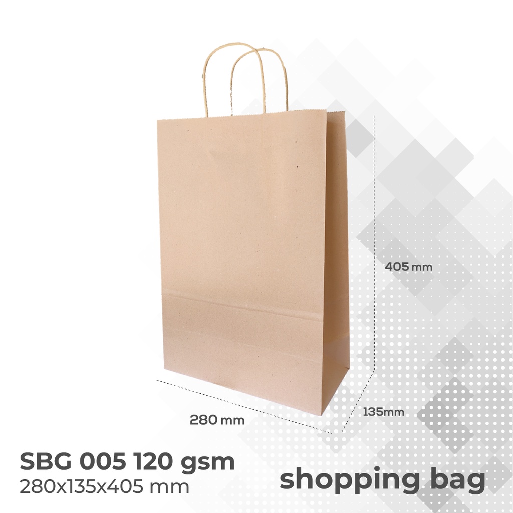 Tas Belanja Kantong Kertas Shopping Bag (SBG5-28X13.5X40.5)