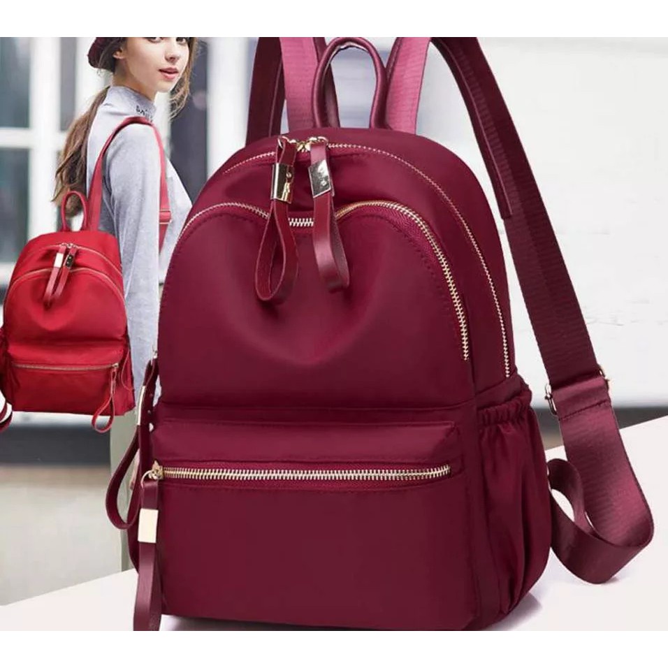 TAS RANSEL BACKPACK ANTI AIR KULIAH FASHION WANITA KOREA PUNGGUNG NEVADA MURAH IMPORT SEKOLAH BATAM