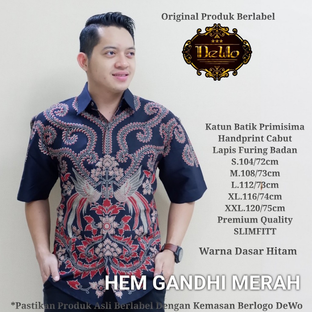 GANDHI MERAH DEWO BATIKSOLOAMANAH KEMEJA BAJU BATIK PRIA SOLO LENGAN PENDEK PANJANG LAPIS FURING ATASAN BATIK PREMIUM MODERN KATUN HALUS RAGNALA HIJAU MAHADANA MANDALIKA SADEWA ABINAYA DIAMOND PARANG GURDHO CAKRAWANGSA GUNDAMANIK SASMAKHA DAMAR SOGAN