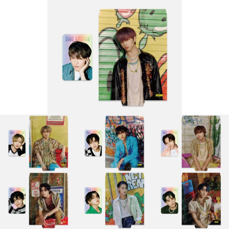 PO PC Standee Hologram Photocard Set NCT Dream Hot Sauce Holo Jaemin Jeno Mark Haechan Renjun Jisung