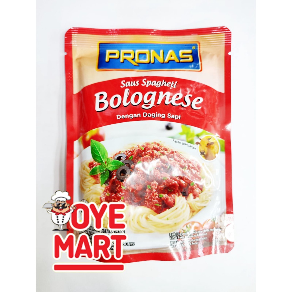 PRONAS SAUS SPAGHETI BOLOGNAIS 175GR / SAUCE SPAGHETTI BOLOGNESE