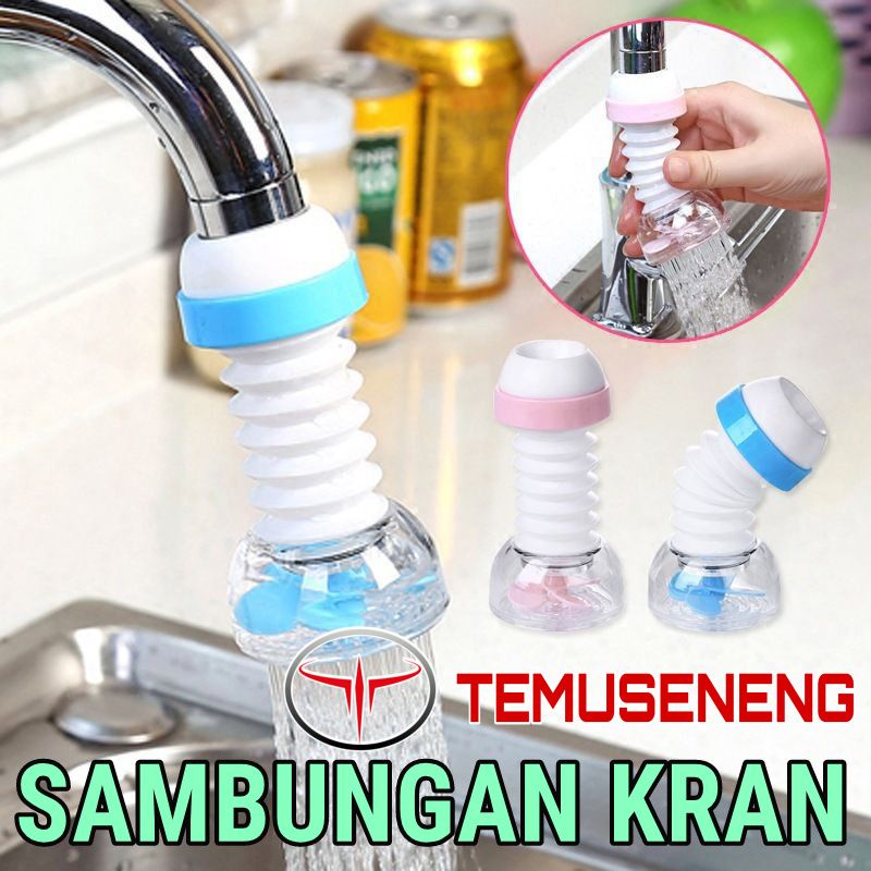 Filter Kran Air Kipas Sambungan Keran Air Saringan Shower Mandi Faucet Putar 360 Kran Dapur