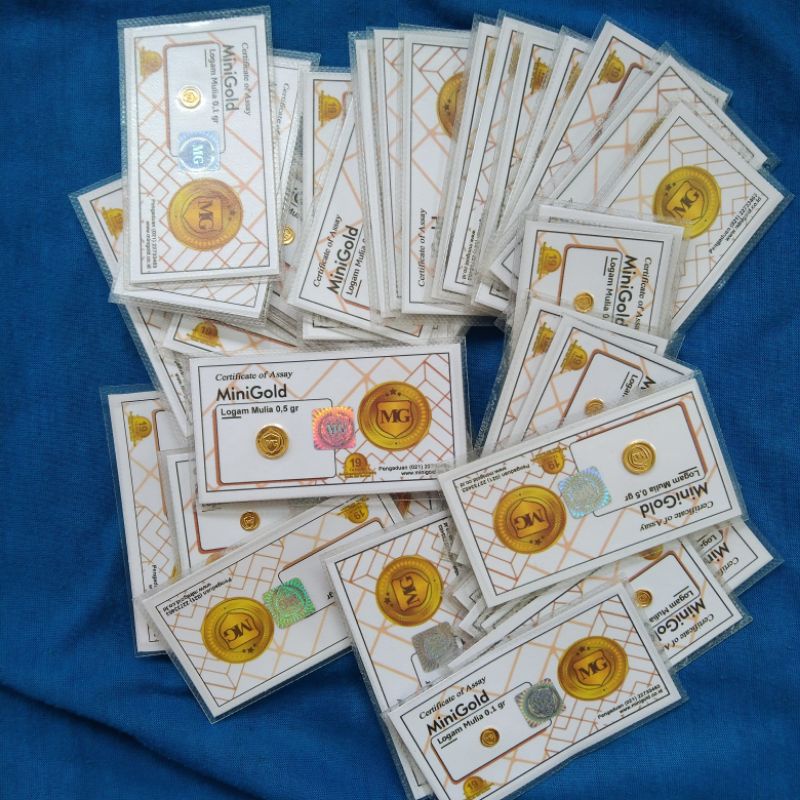 LOGAM MULIA MINI GOLD 0,1 GRAM 30 PCS FINE GOLD 999,9 %