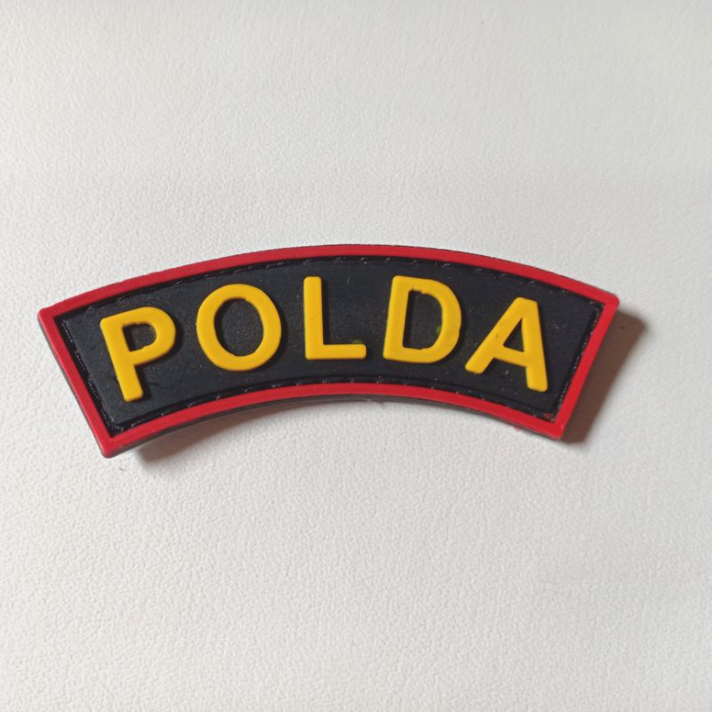 Patch Rubber Tulisan Polda