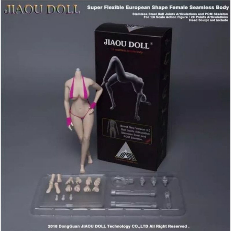 action Figure 1/6 PVC jiaou doll jiaoudoll female lady girl woman body