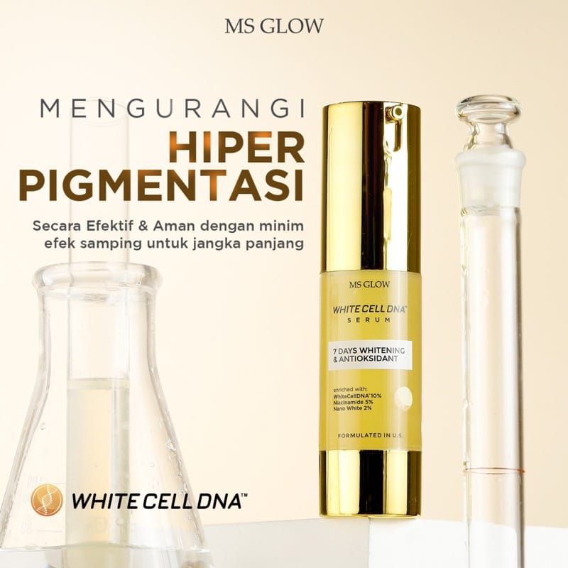 ‼️BIG SALE‼️MS GLOW WHITE CELL DNA SERUM (Habiskan Stok,exp aman)