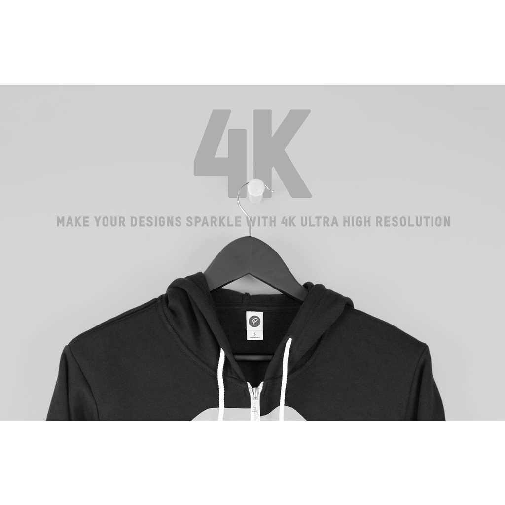 Hanging Zip-Up Hoodie Mockups