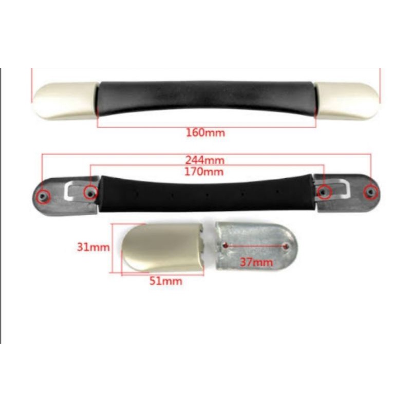 HANDLE KOPER KARET NYAMAN VARIASI STAINLES