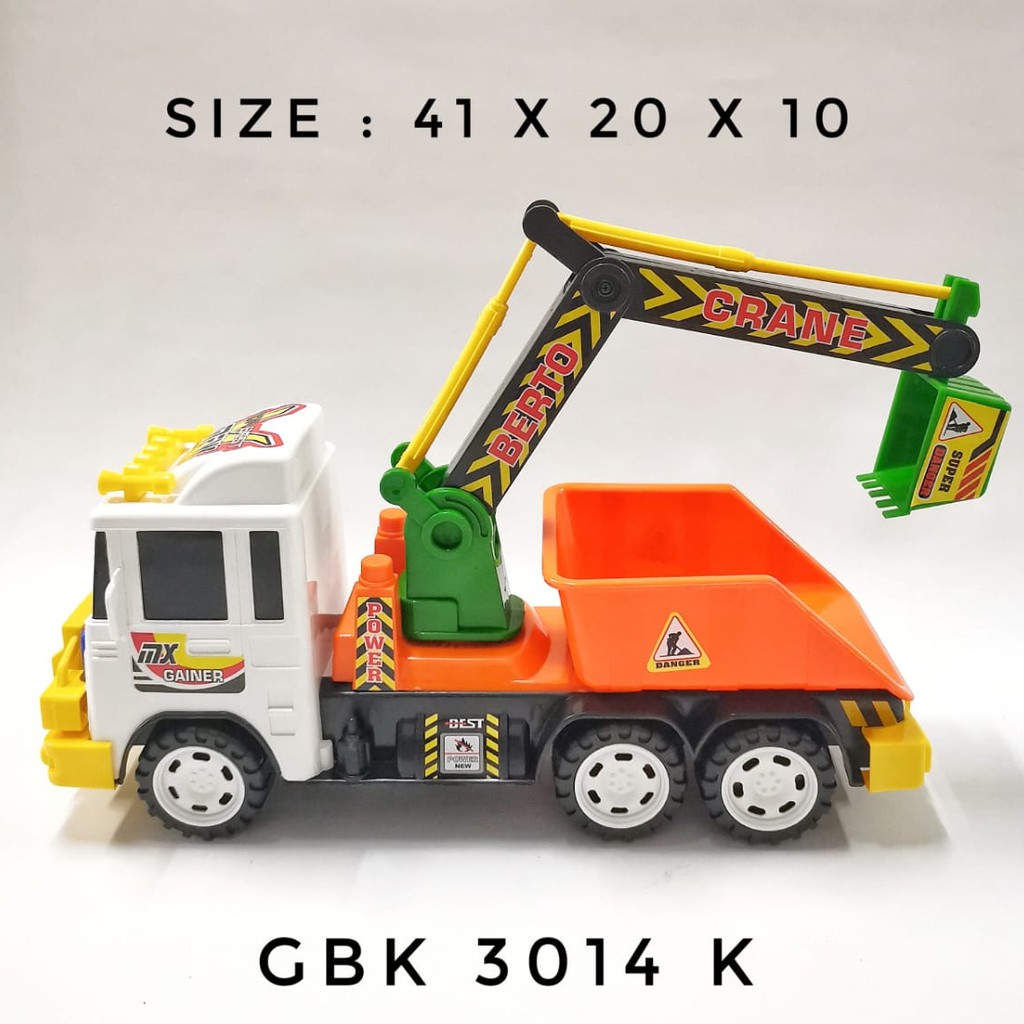 MAINAN ANAK MOBIL TRUK KONSTRUKSI DUMP TRUCK EXCAVATOR GBK 3014 K