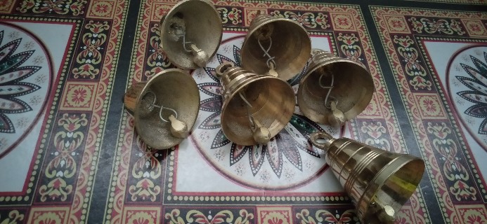 Bel Lonceng Kuningan Lengkap  / Brass Doorbell  Antiques