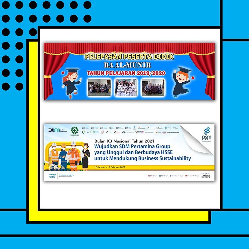 Cetak Banner/Baliho/Spanduk/Backdrop/