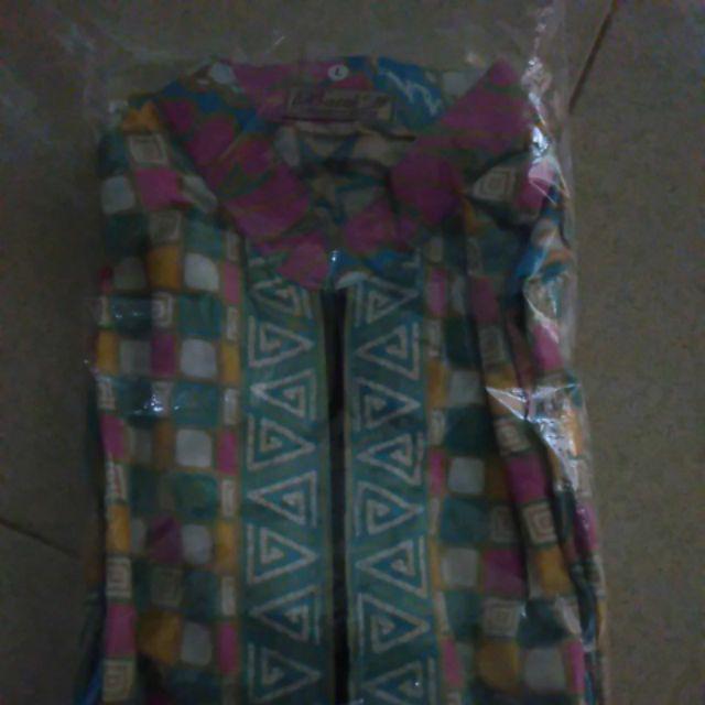 M-l-xl-xxl Batik Tunik Wanita Asj Sa Hrb026 Kenongo Pekalongan Sogan Tulis