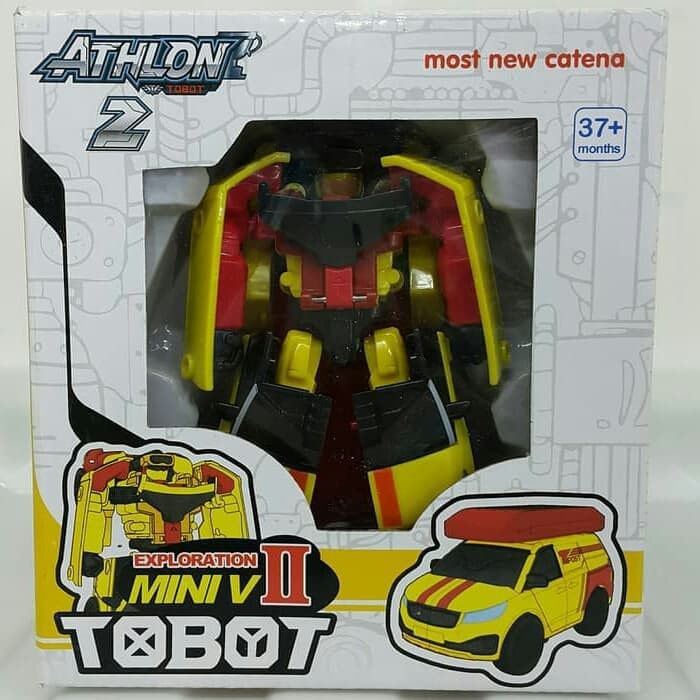 TERBARU Mini Tobot V Yellow/ Mainan Tobot / Transformers / Jual Tobot ATHLON 2