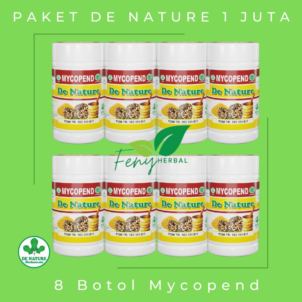 Paket Reseller | Paket Usaha Obat Herbal | Paket De Nature 1 Juta | 8 Botol Mycopend Original
