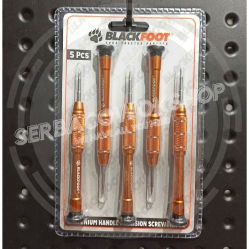 Blackfoot Obeng Hp Aluminium Handle Precision 5 Pcs Obeng Jam Set Screwdriver Termurah Berkualitas