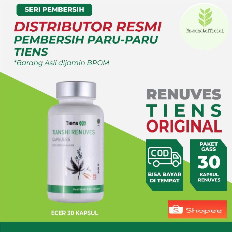 Tiens Renuves Capsules Pembersih Paru - Paru