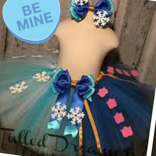 Rok tutu frozen elsa&anna & pita rambut