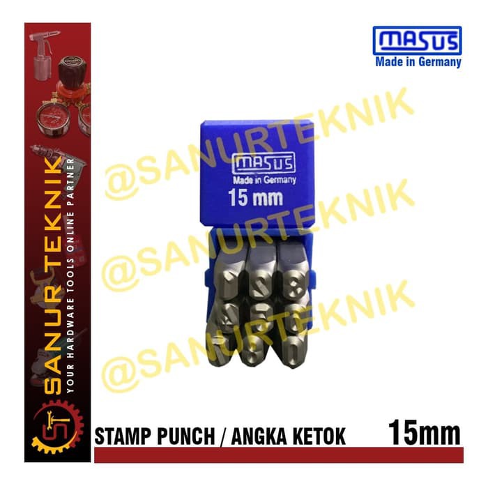 

Angka Ketok / Ketok Angka / Stamp Punch MASUS 15mm / 15 mm