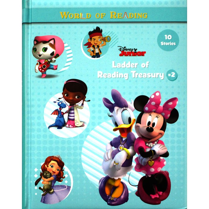 [Active Minds] Disney Junior - Ladder of Reading Treasury #2 Story Book (Cover Green)