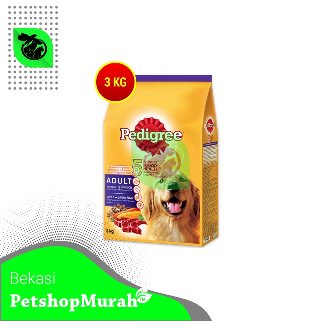 Makanan Kering Anjing Pedigree Dry Dog Food 3 Kg