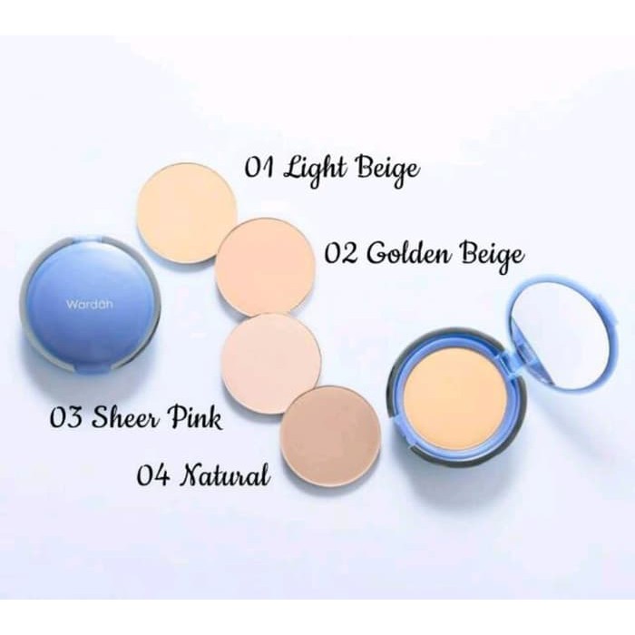 ORIGINAL Bedak Wardah Lightening 7 warna TWC Two Way Cake Light Feel Pakai Tempat &amp; Refill