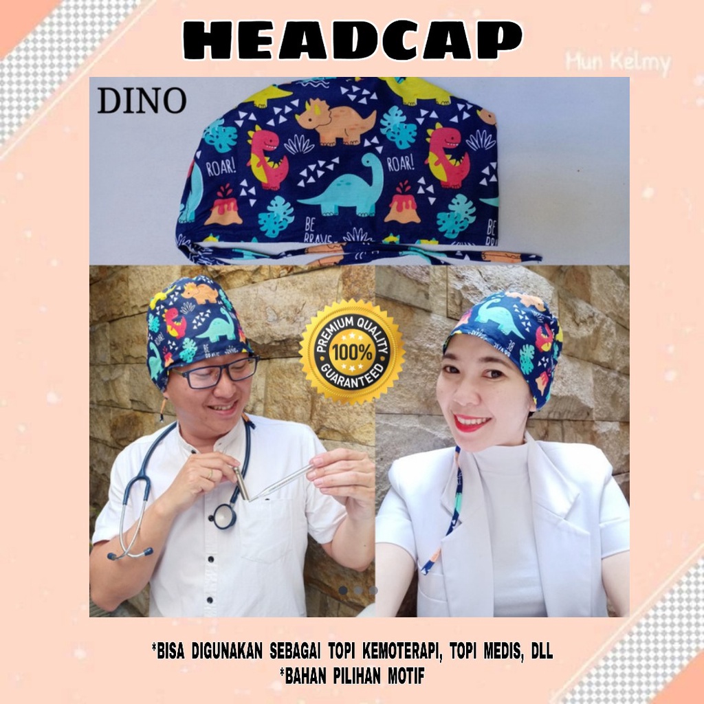 PROMO HAIRCP HEADCAP PELINDUNG KEPALA | TOPI MEDIS MOTIF | TOPI DOKTER | TOPI OPERASI | TOPI KEMOTERAPI | PENUTUP KEPALA