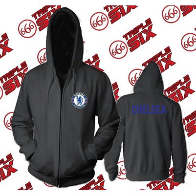 Jaket Hoodie Zipper Sleting Chelsea FC KTBFFH