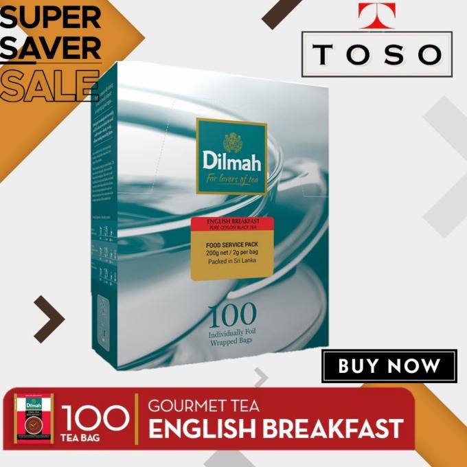 

[COD] Teh Dilmah Tea 100 sachet English Breakfast Tea [COD]