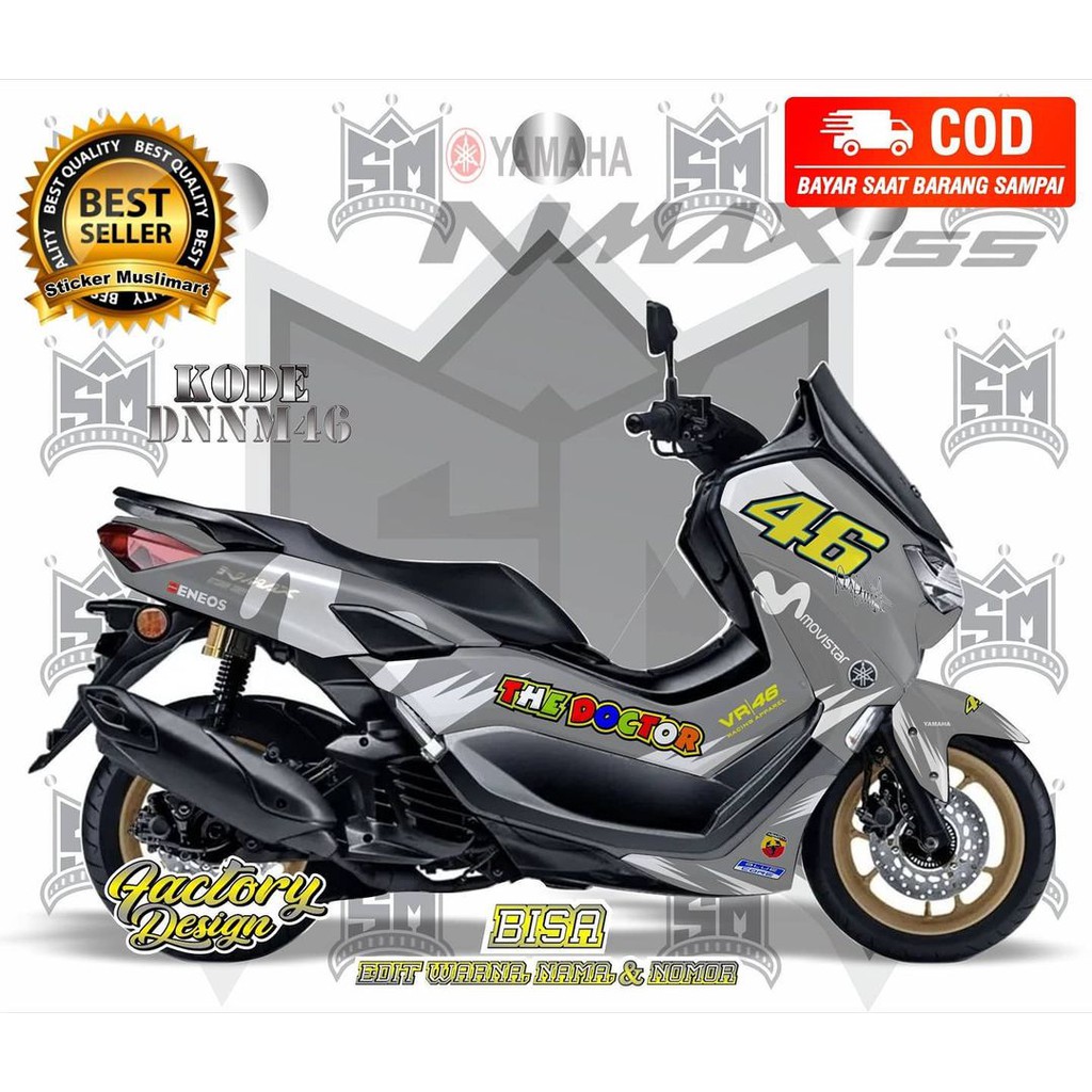 Sticker decal full body Yamaha Nmax Monster Energy Abu