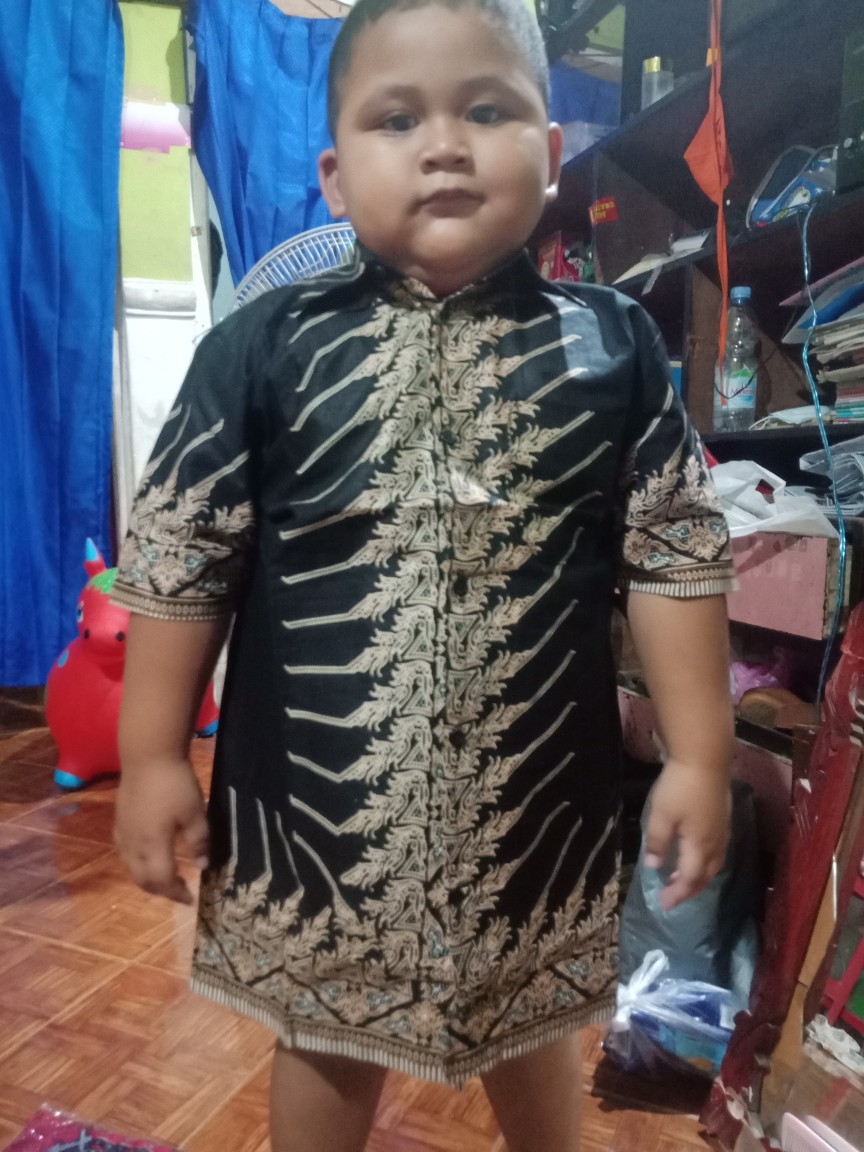 Batik Couple Keluarga Sania Ruffle Ori Ndoro Jowi Dnt