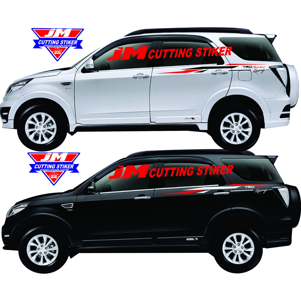 Stiker list mobil rust terios avanza sigra dll stiker list mobil stiker strip mobil