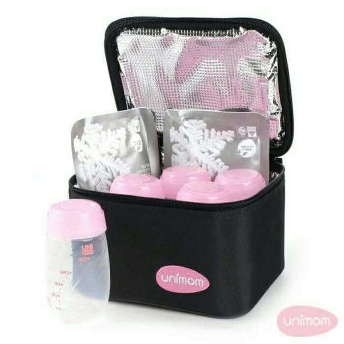 UNIMOM COOLER BAG Bag 5 Bottle ( Free 2 Ice Gel ) / Tas ASI Bayi