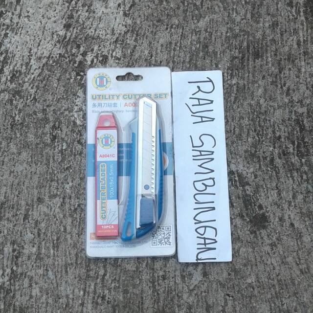

pisau cutter C Mart besar 6 inch piso kater per set C Mart alat potong