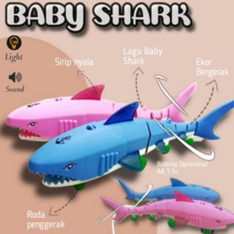 BABY SHARK-MAINAN BABY SHARK-MAINAN IKAN JALAN UKURAN BESAR