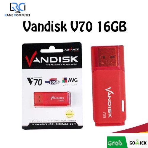 FLASHDISK 16 GB VANDISK 16GB - V70 ORIGINAL 100% - LIFE TIME WARRANTY