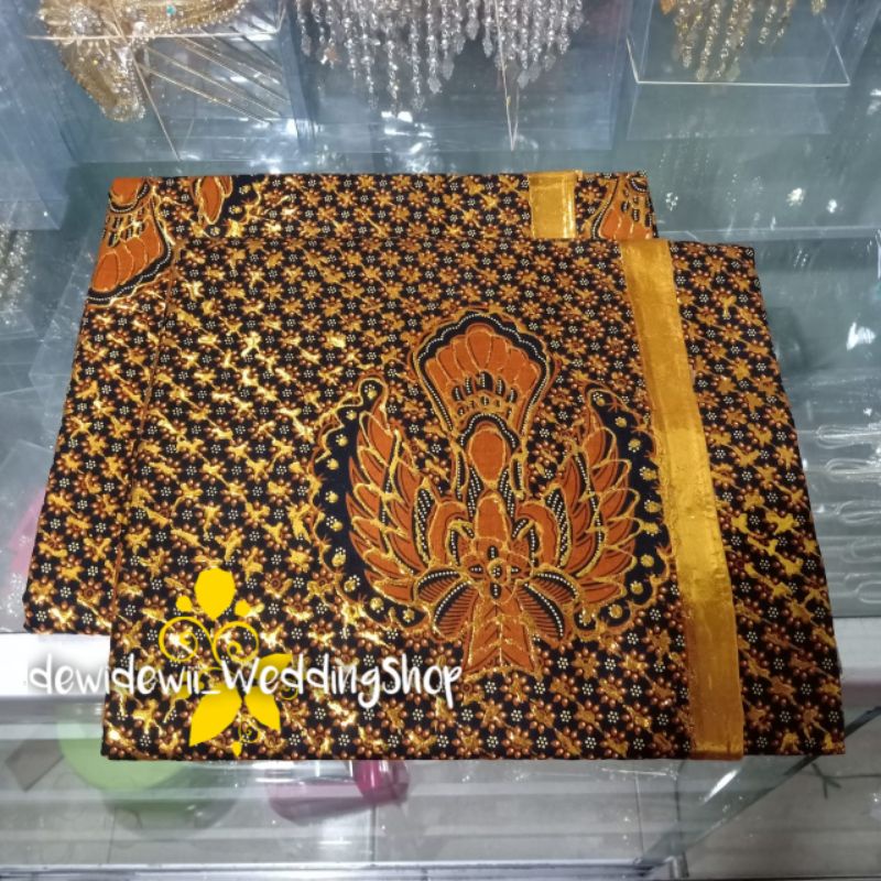 [Sepasang] Jarik Pengantin Prodo - Motif Truntum Garuda  || Prodo Gold