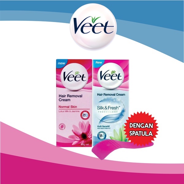 PROMO [+SPATULA] Veet Penghilang Bulu 25 gr + Free Masker Bioaqua