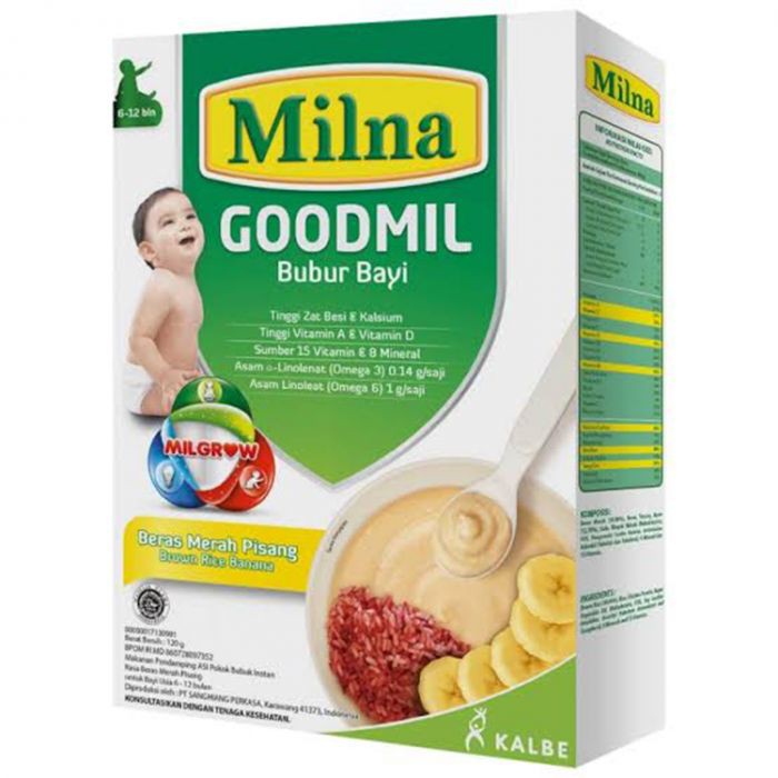 Milna Goodmil Beras Merah Pisang 120gr 6+