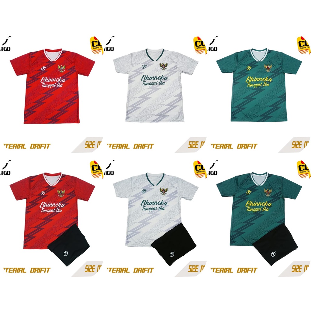 Kaos Bola Futsal Badminton Voli Lari Custom Full Printing Sublime