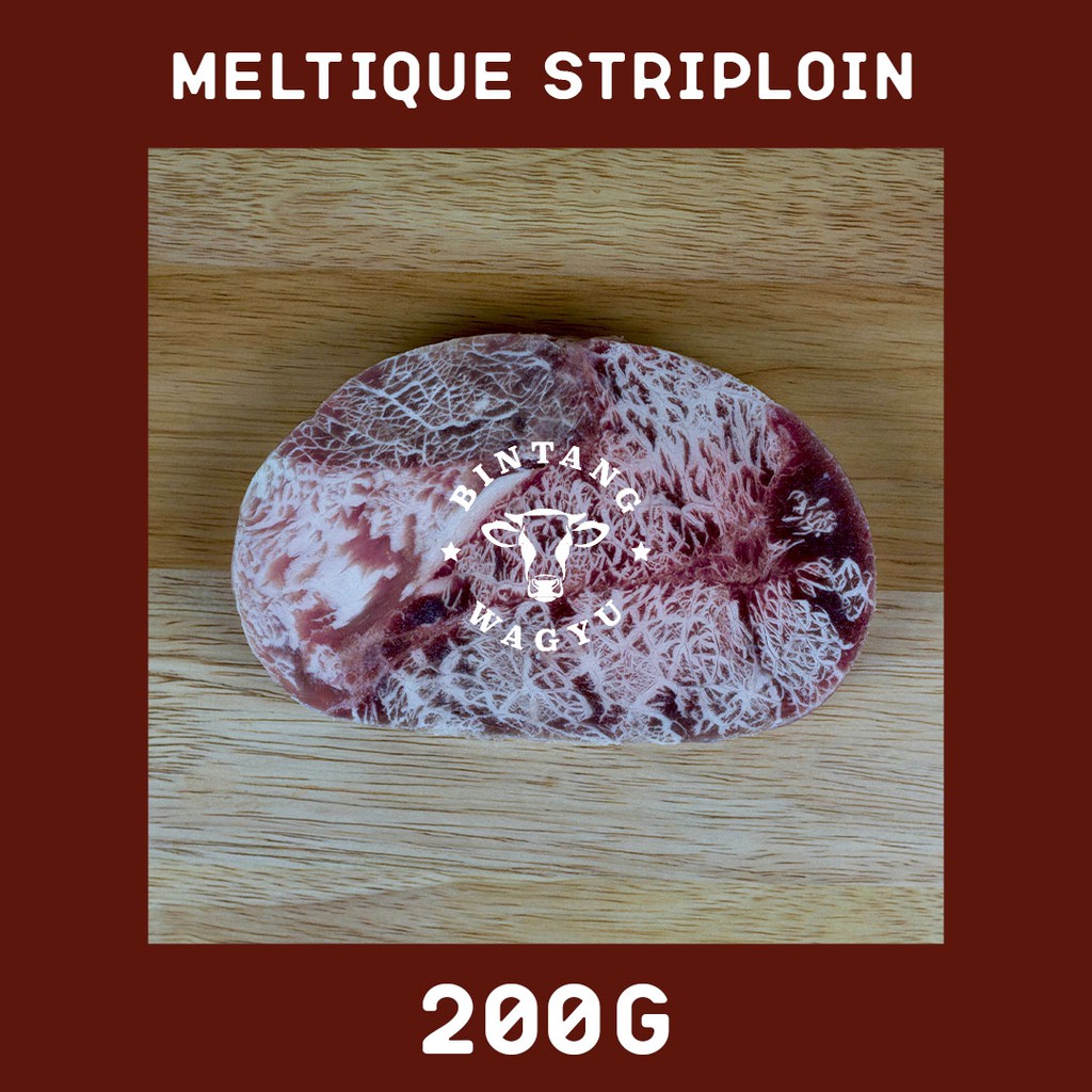 

WAGYU AUS STRIPLOIN MELTIQUE STEAK / DAGING SAPI MELTIK 200g