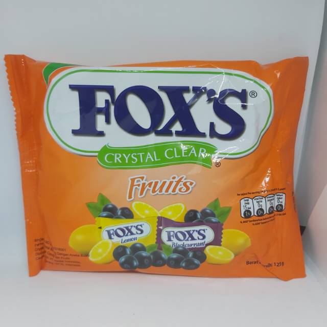 

Permen fox crystal clear fruits