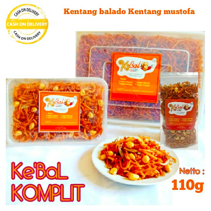 

SNACK KENTANG BALADO MUSTOFA KOMPLIT TERI KACANG Kentang KriukPEdasMANISgurihRENYAH